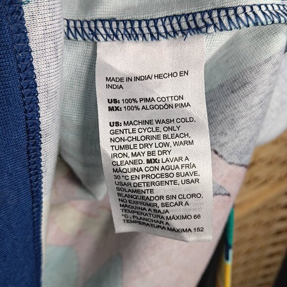 Two Chico's Tops Tropical Long 3/4 Sleeve Pima Cotton Modal Blends 12 - Picture 13 of 13